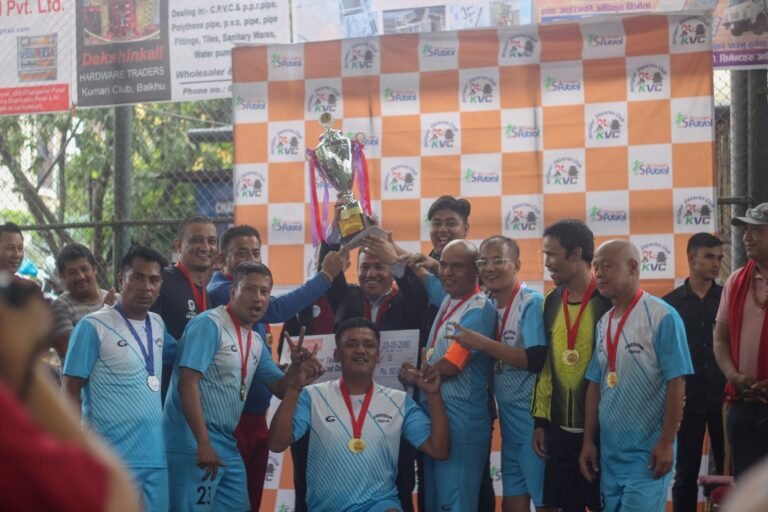 फ्रिडम फाइटर्स ‘बी’ बन्यो पहिलो कीर्तिपुर भेट्रान्स फुटसलको उपाधी जित्ने फुट्सल क्लब